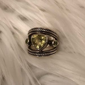 HOLD Yellow Quartz Sterling Silver Ring